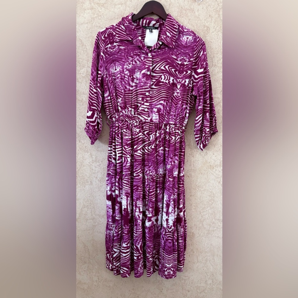 Cassee Print Tiered Dress